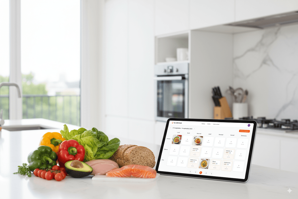 Interface de planning culinaire